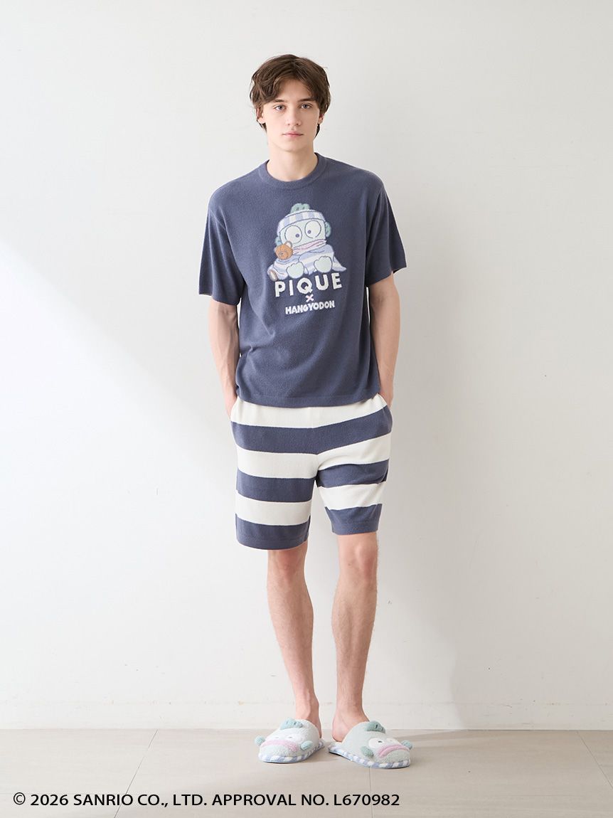 ハンギョドン】【HOMME】ジャガードプルオーバー&ハーフパンツセット