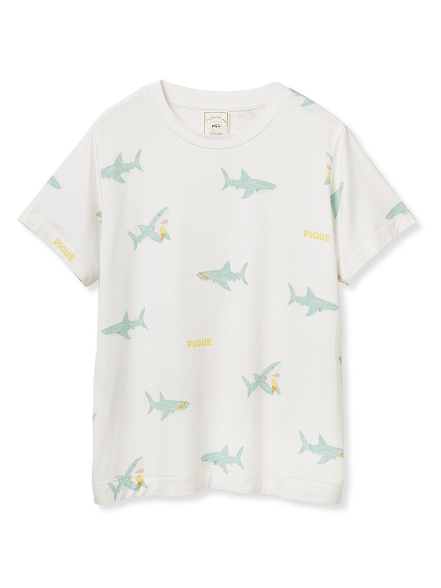 gelato pique - ジェラートピケ シャーク柄Tシャツ&ショート