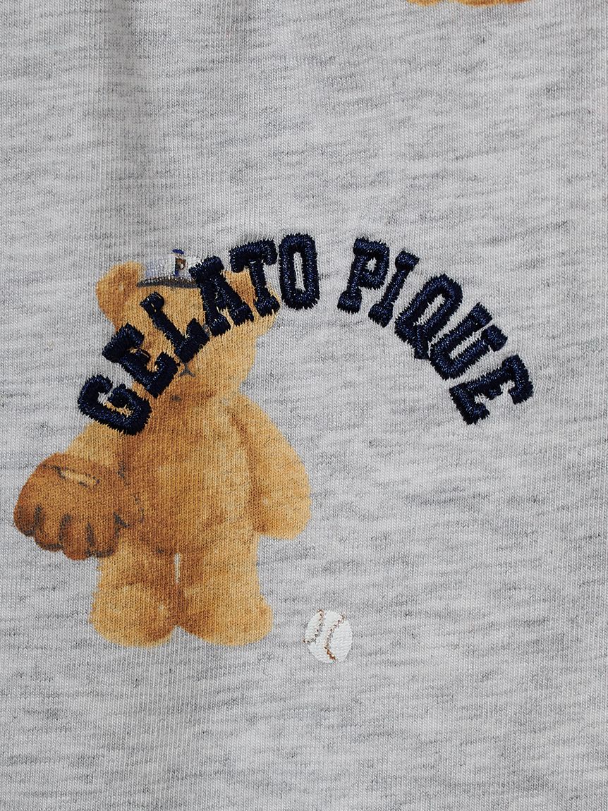 gelato piqué Junior くまモチーフ　Tシャツ ショートパンツ ジェラートピケ gelato pique 【ONLINE限定】ベアワンポイントT