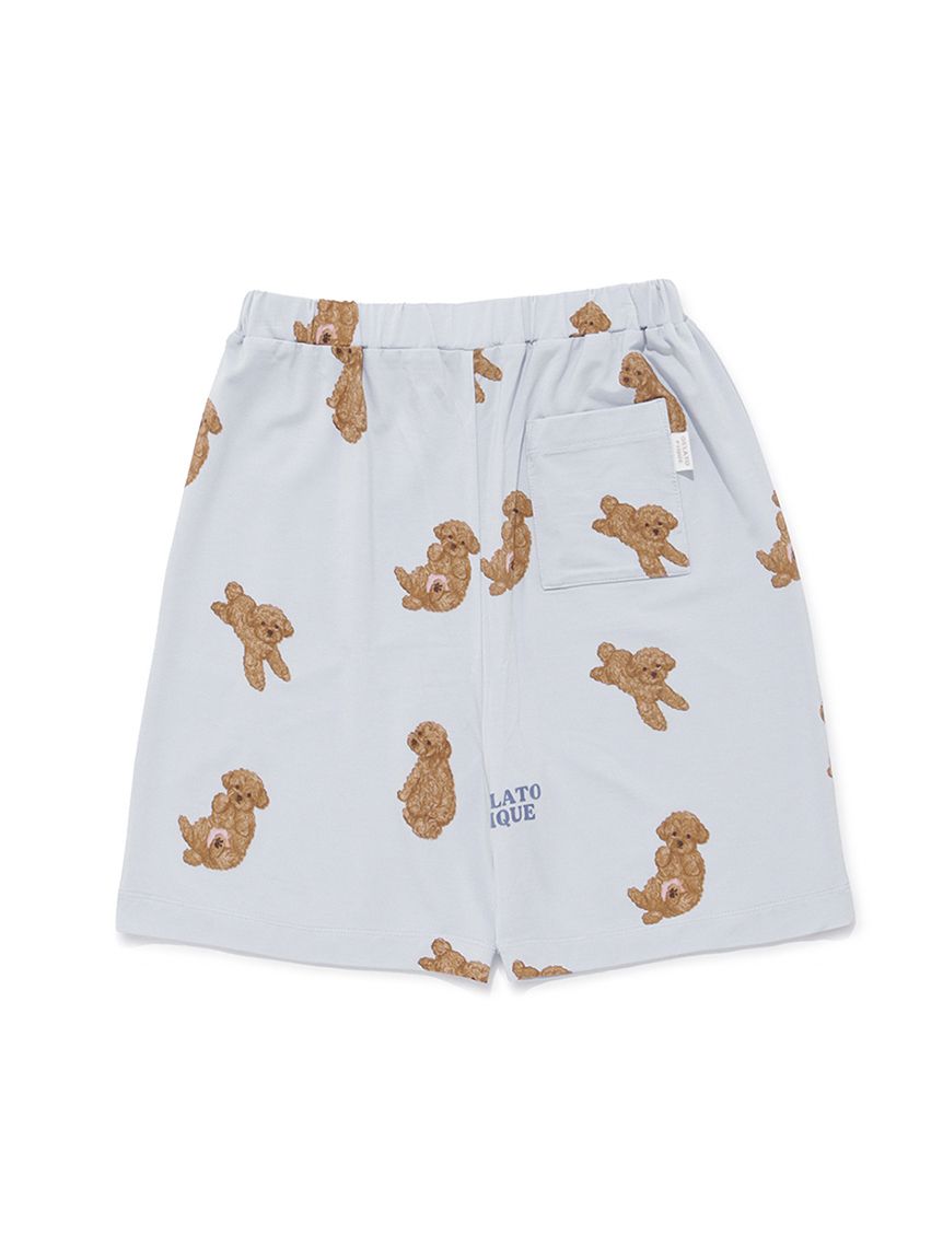 JUNIOR】ドッグTシャツ&ショートパンツセット(トップス)｜ルームウェア