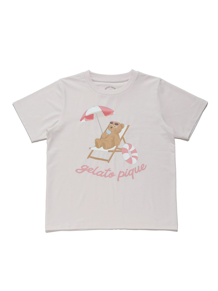 JUNIOR】【接触冷感】サマーベアワンポイントTシャツ(トップス