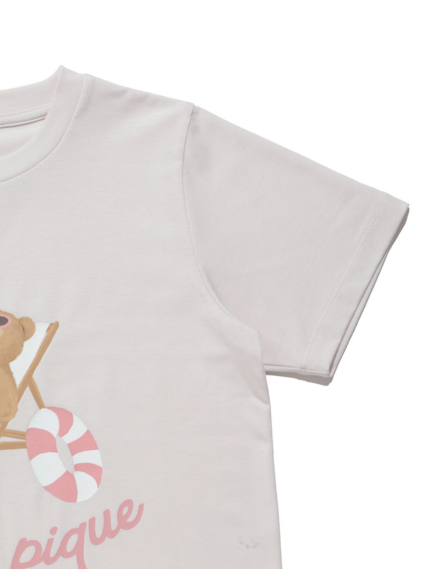 JUNIOR】【接触冷感】サマーベアワンポイントTシャツ(トップス