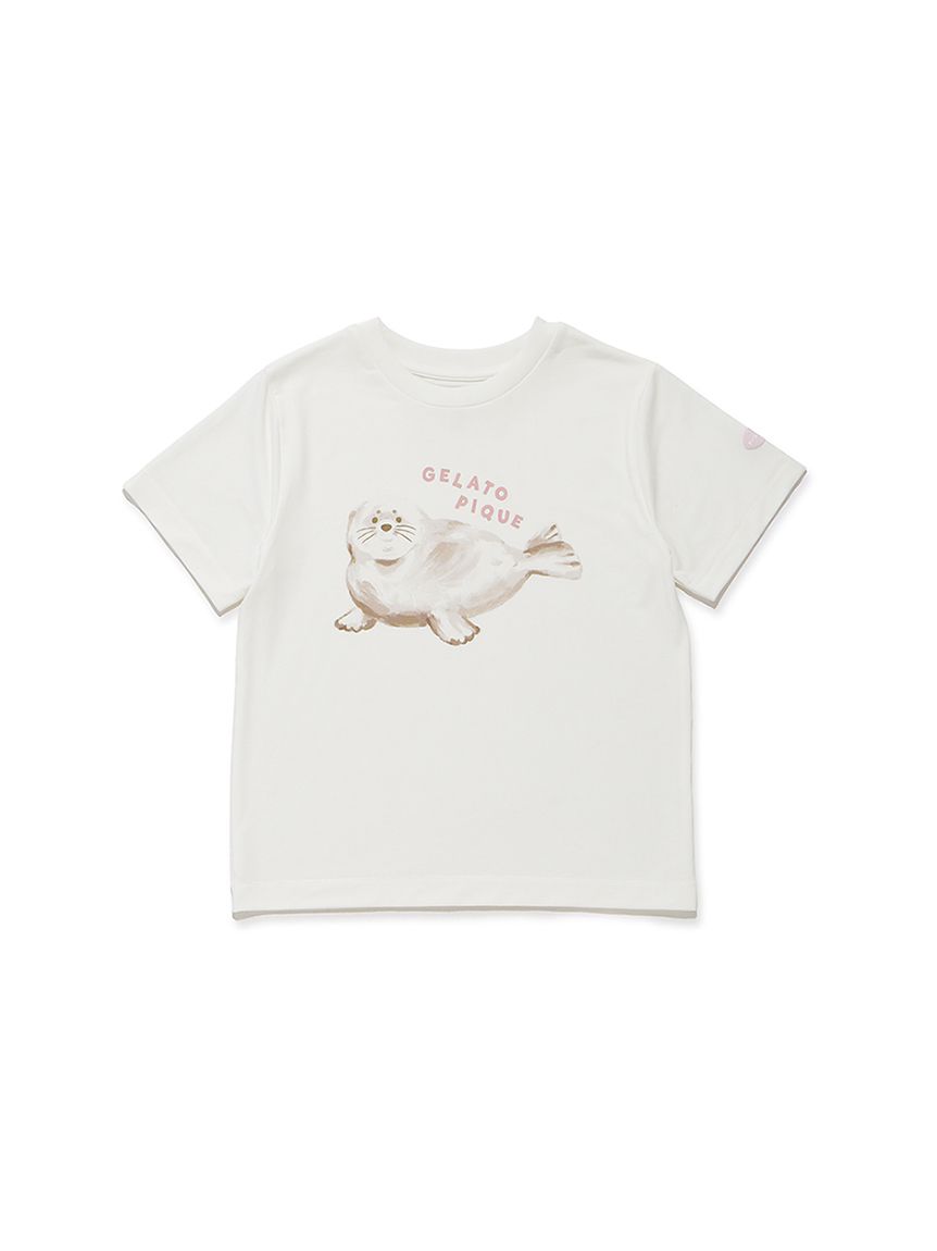 JUNIOR】【接触冷感】シーアニマル柄ワンポイントTシャツ&ショート