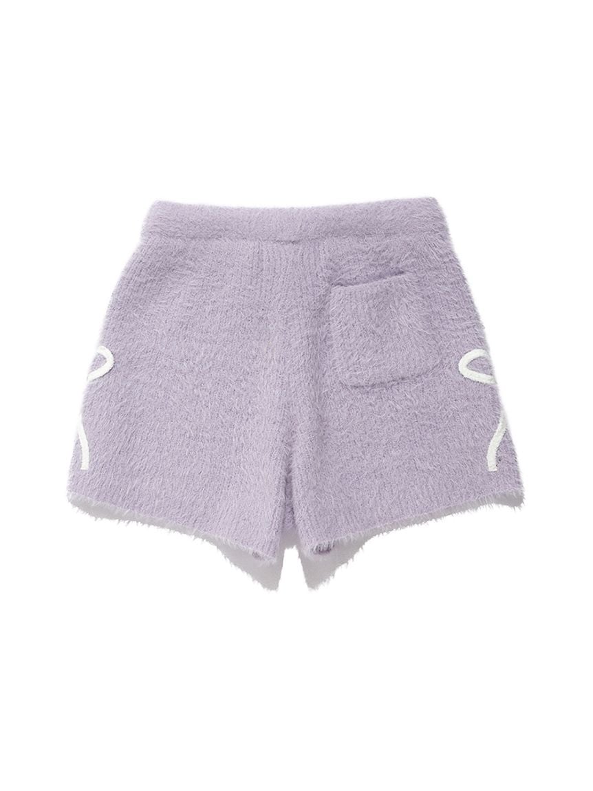 JUNIOR】リボンフェザーカーディガン&ショートパンツセット(トップス