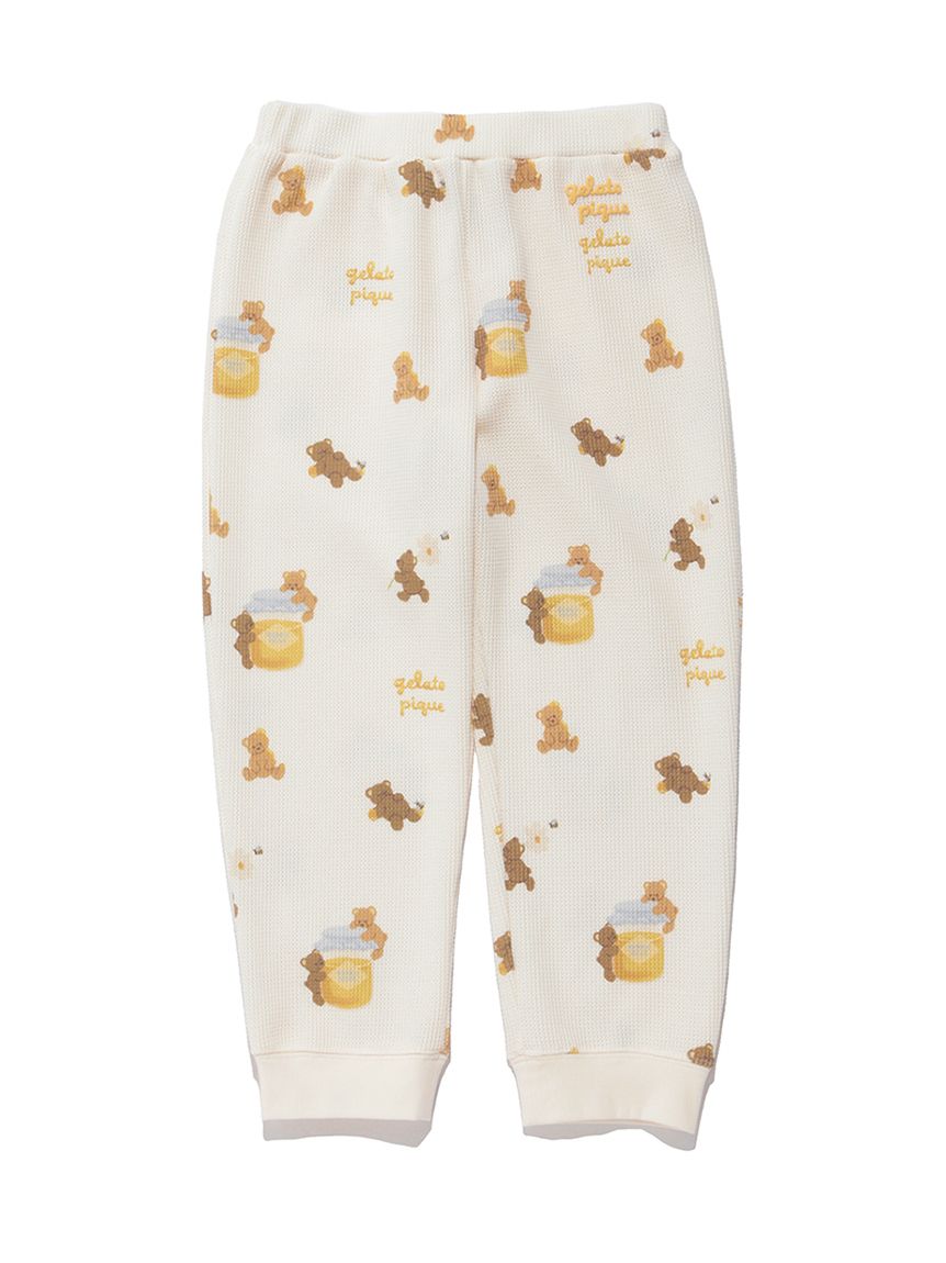 【ベア出品】 KIDS】はちみつベア柄ロングパンツ(ロングパンツ)｜ルームウェア