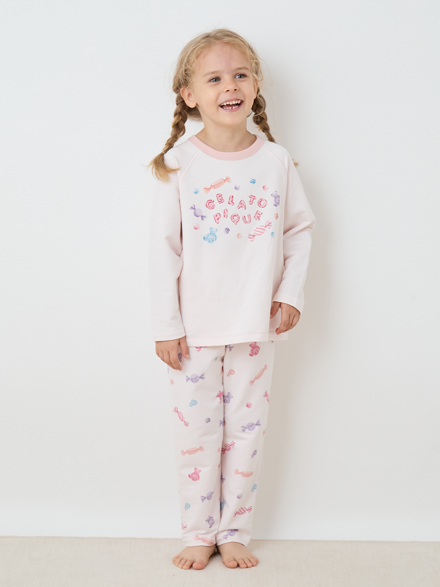 KIDS】キャンディ柄ロングパンツ(ロングパンツ)｜ルームウェア