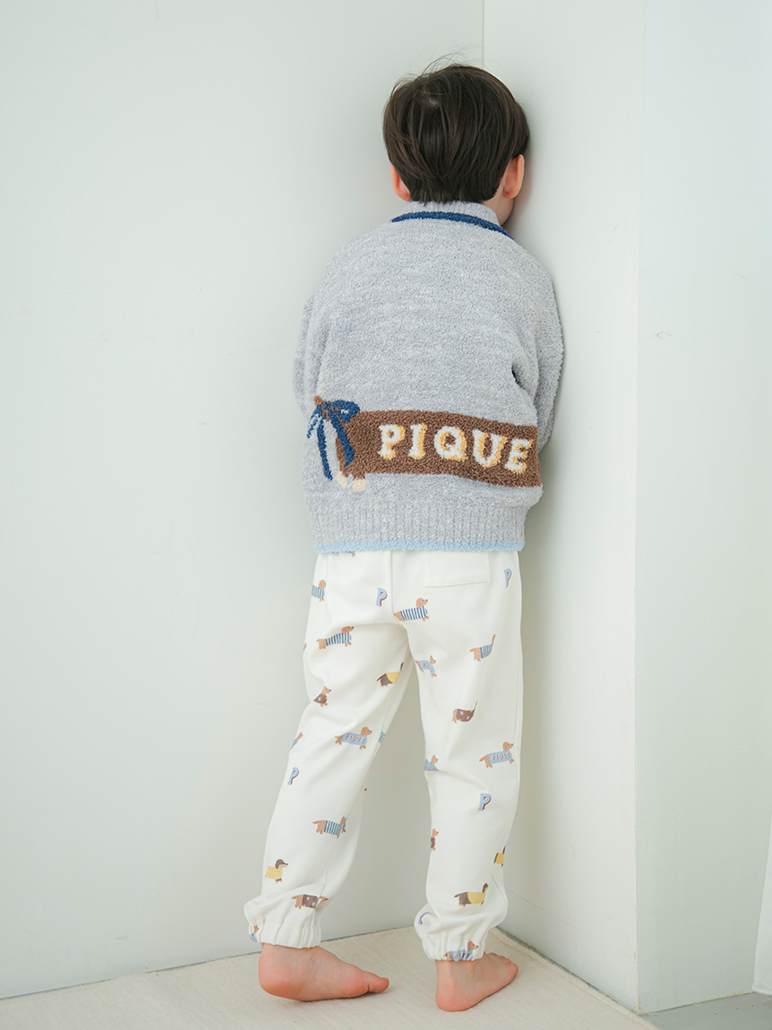 KIDS】ダックスフンド柄ロングパンツ(ロングパンツ)｜ルームウェア