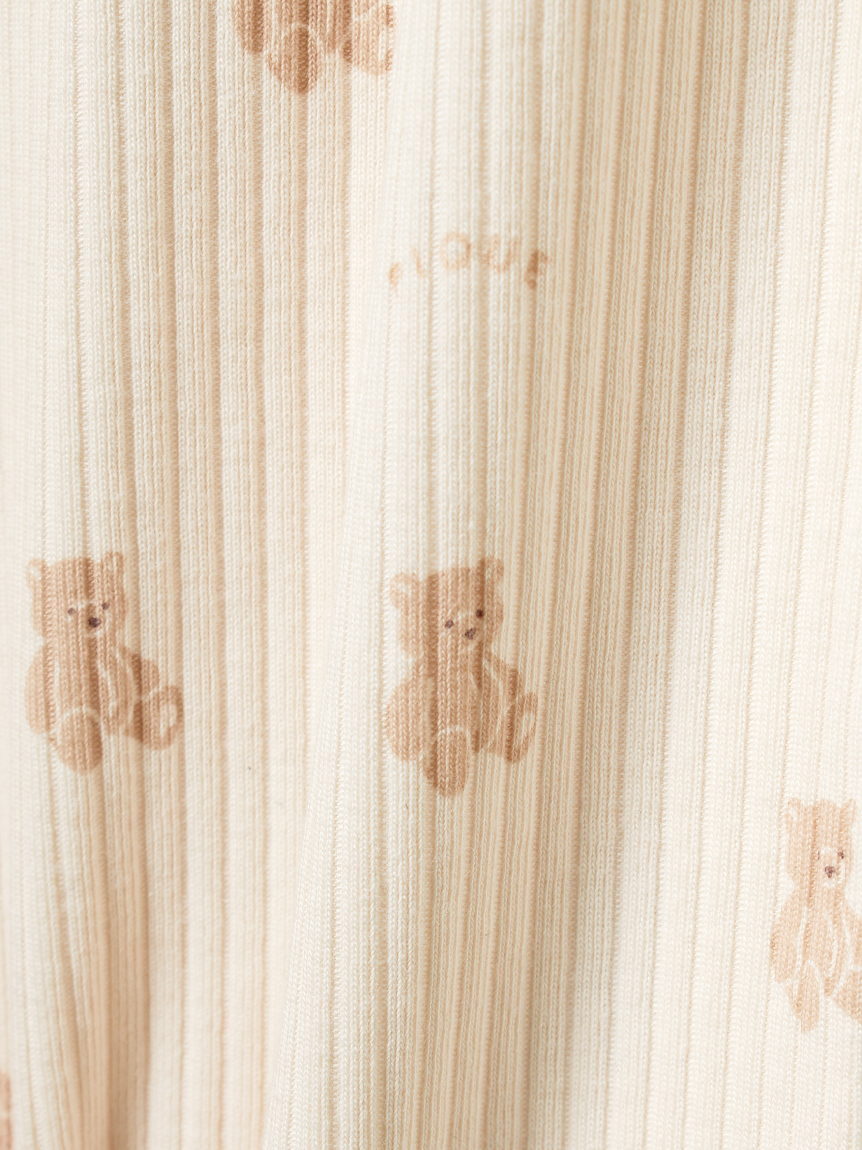 KIDS】ぬいぐるみ柄ロングパンツ(カットソー＆Tシャツ)｜ルームウェア