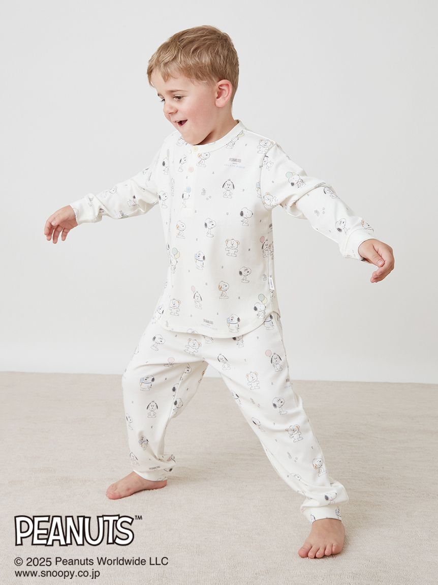 PEANUTS PUPPIES】【KIDS】総柄ロングパンツ(ロングパンツ)｜ルーム
