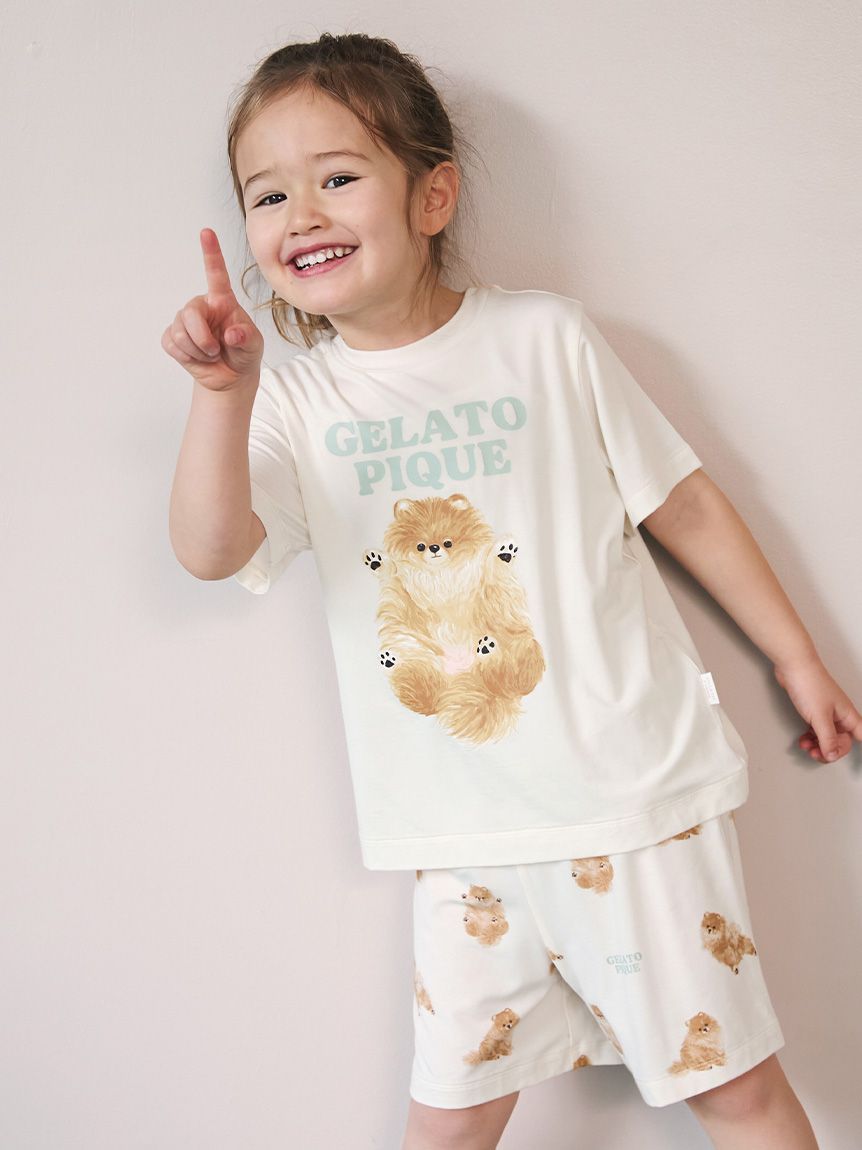 KIDS】ドッグ柄ショートパンツ(ショートパンツ)|ルームウェア KIDS】ドッグ柄ショートパンツ(ショートパンツ)|ルームウェア