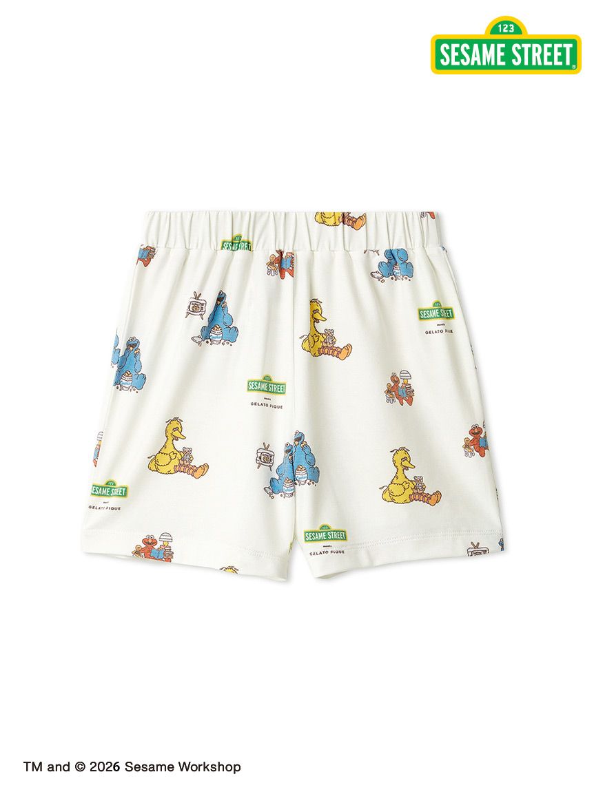 SESAME STREET】【KIDS】総柄ショートパンツ(ショートパンツ)｜ルーム