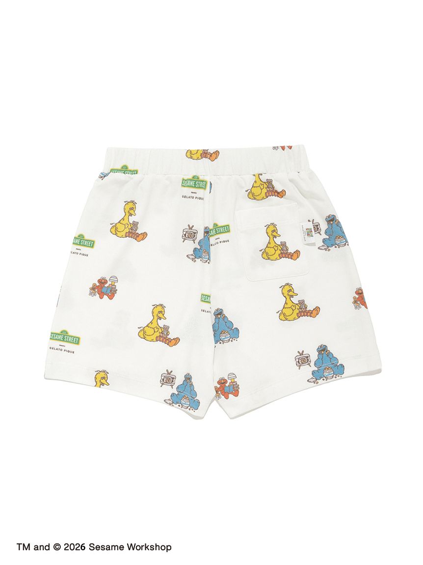 SESAME STREET】【KIDS】総柄ショートパンツ(ショートパンツ)｜ルーム