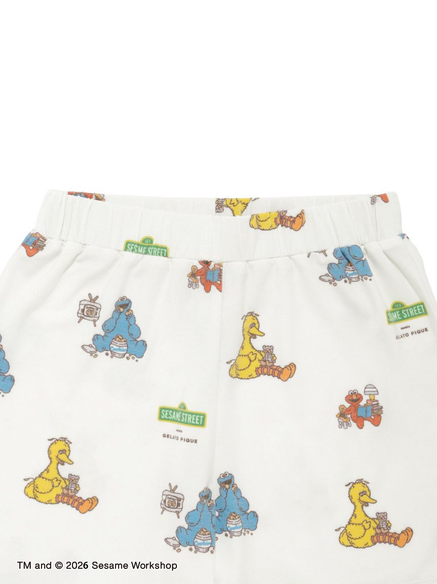 SESAME STREET】【KIDS】総柄ショートパンツ(ショートパンツ)｜ルーム