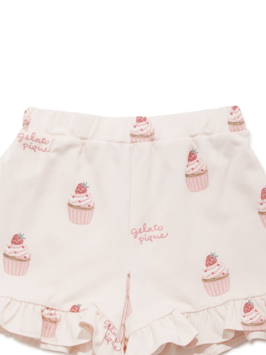 KIDS】カップケーキ柄ショートパンツ(ショートパンツ)｜ルームウェア