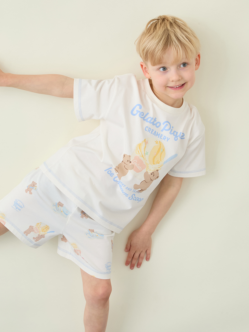 KIDS】【接触冷感】アイスクリームベア柄ショートパンツ(ショート