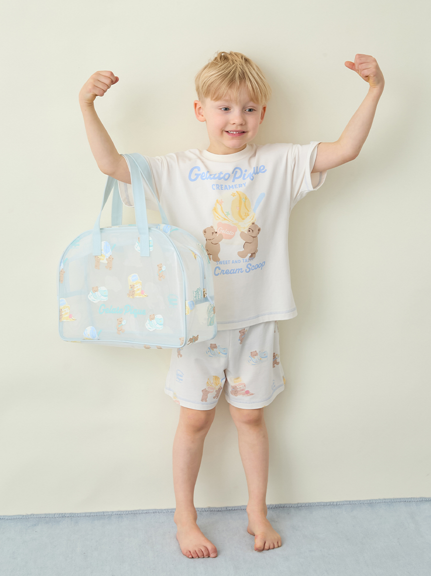 KIDS】【接触冷感】アイスクリームベア柄ショートパンツ(ショート