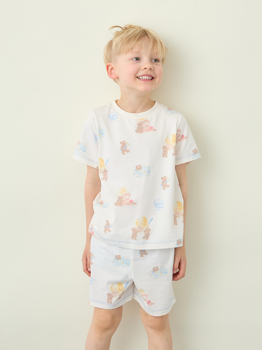 KIDS】【接触冷感】アイスクリームベア柄ショートパンツ(ショート