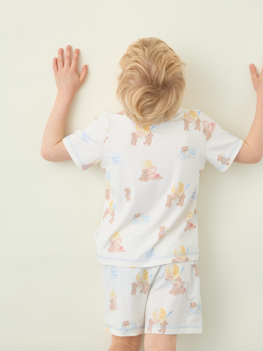 KIDS】【接触冷感】アイスクリームベア柄ショートパンツ(ショート