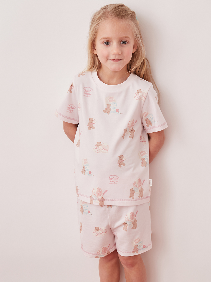 KIDS】【接触冷感】アイスクリームベア柄ショートパンツ(ショート