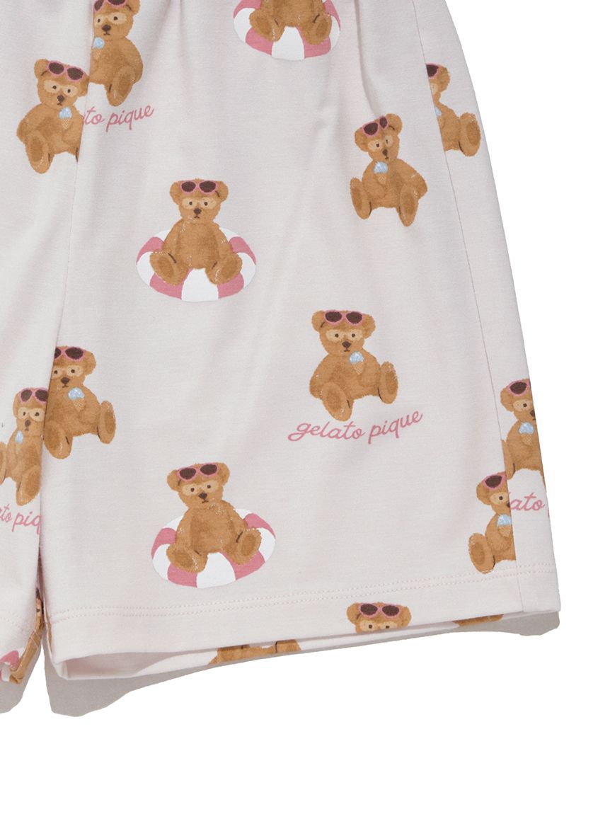 アンサンブル&レオパードパンツ☆しんくまさま☆ KIDS】【接触冷感】サマーベア柄ショートパンツ(ショートパンツ