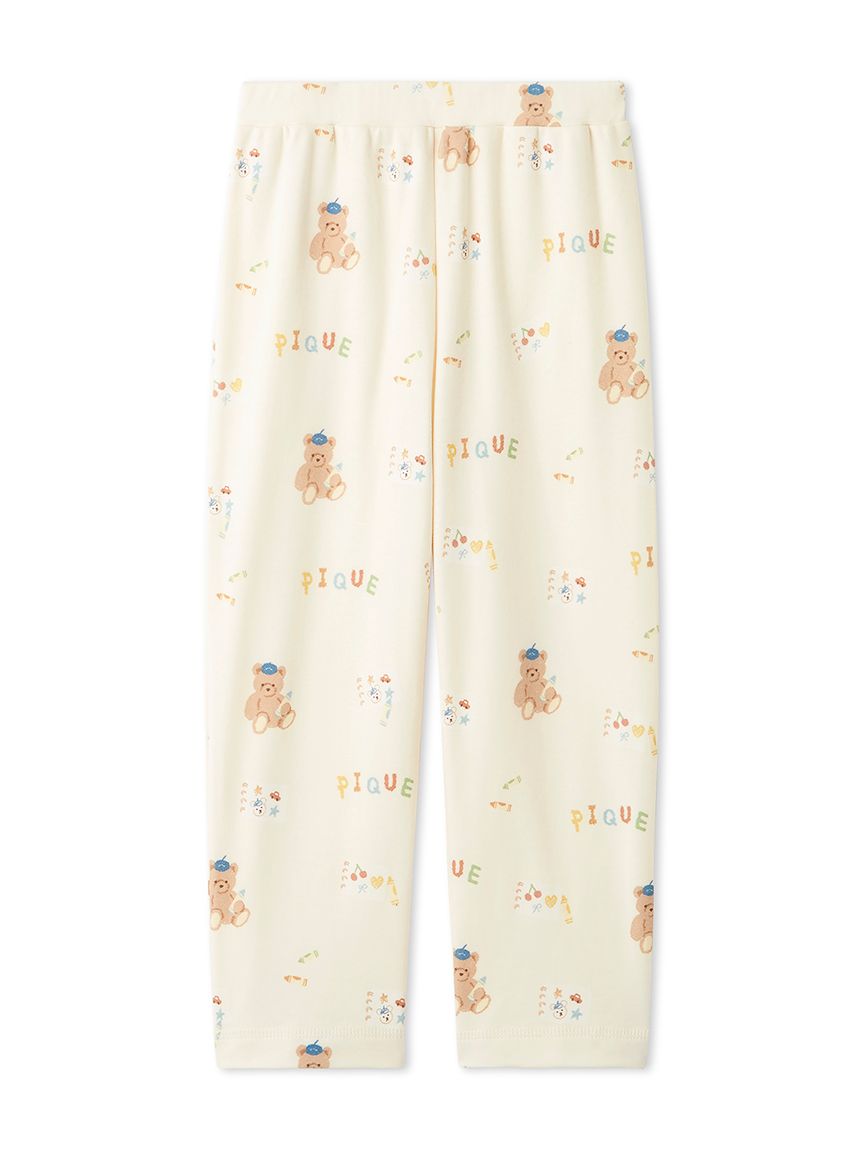 KIDS】ドローイングベア柄ロングパンツ(ロングパンツ)｜ルームウェア