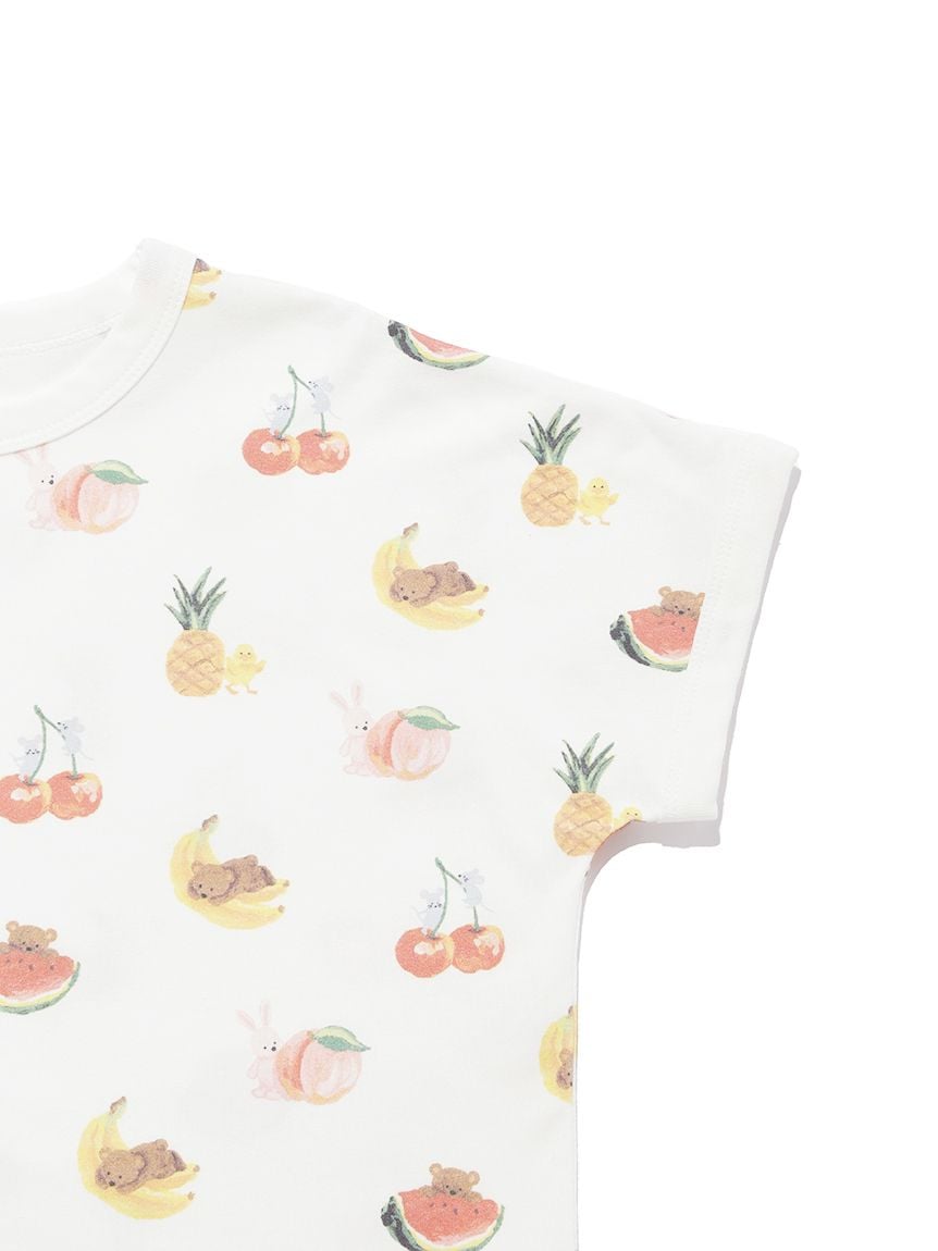 【接触冷感】【KIDS】フルーツアニマル柄Tシャツ | PKCT242422