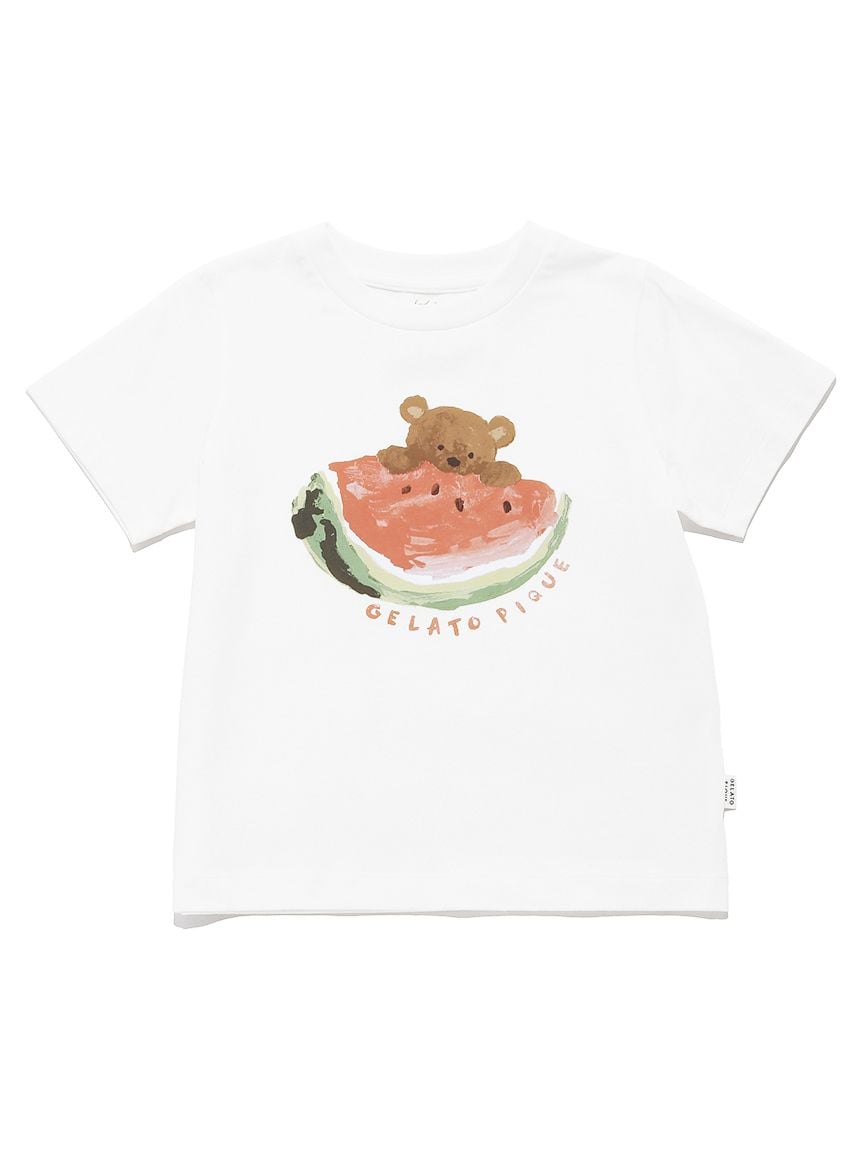 【接触冷感】【KIDS】フルーツアニマルワンポイントTシャツ | PKCT242452