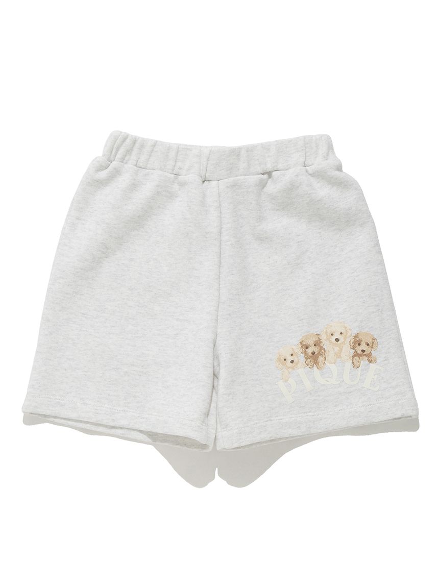 【限定カラーあり】【KIDS】トイプードル裏毛プルオーバー＆ショートパンツセット | PKCT251472