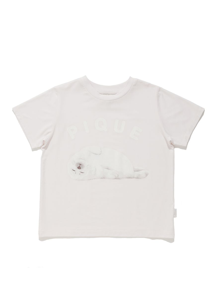 送料無料 通販 激安 KIDS】【接触冷感】あざらしワンポイントTシャツ(カットソー＆T 服＆ファッション小物