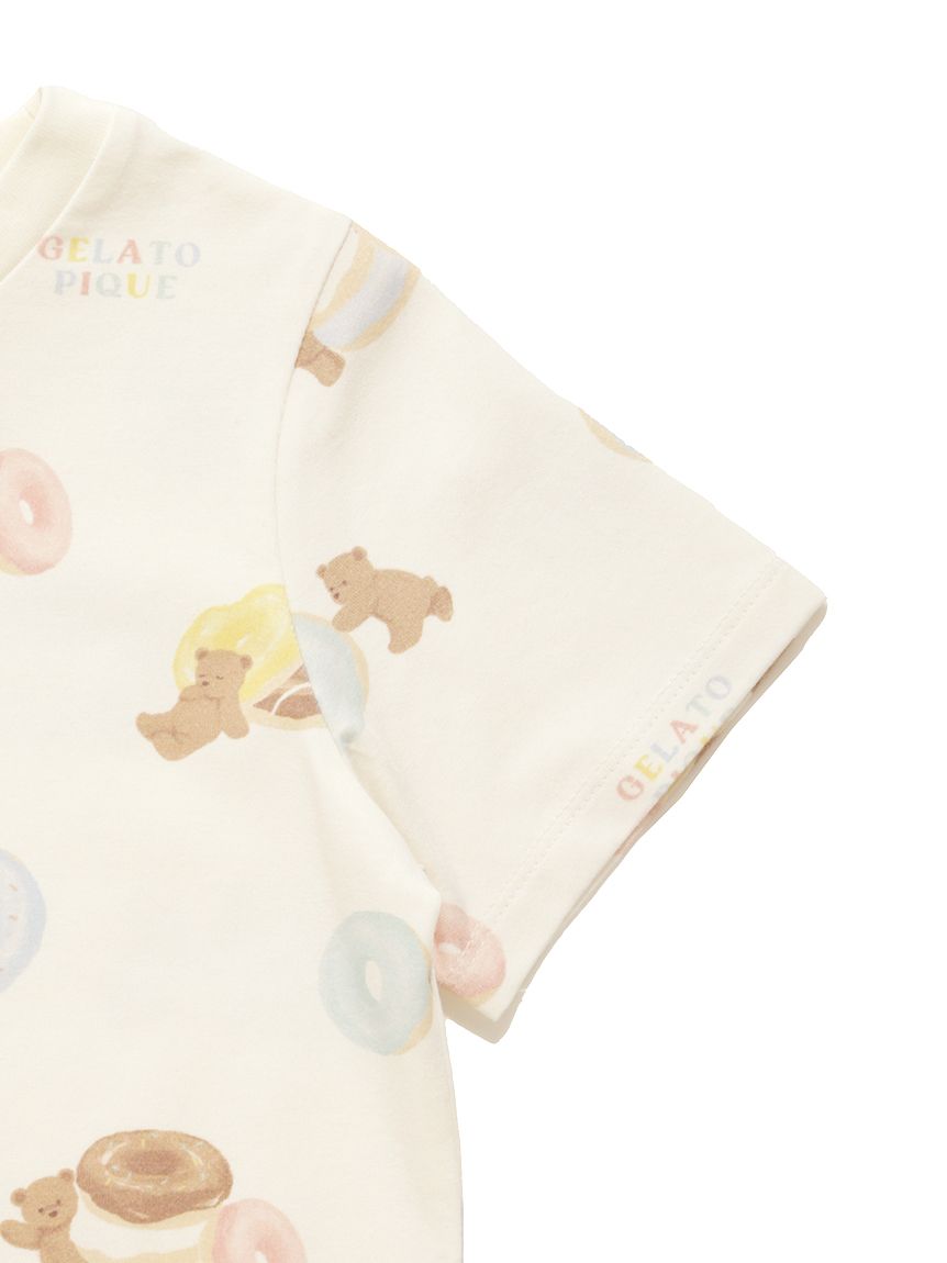 KIDS】ドーナツベア柄Tシャツ(カットソー＆Tシャツ)｜ルーム