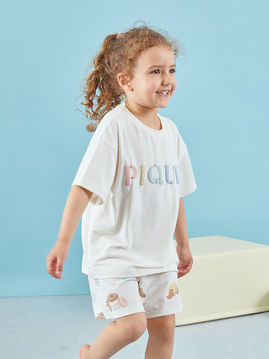 KIDS】ドーナツベアワンポイントTシャツ(カットソー＆Tシャツ