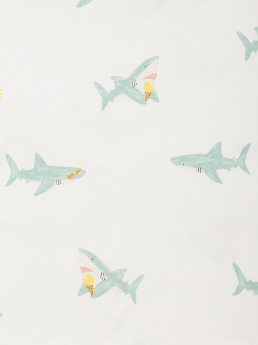 KIDS】【接触冷感】SHARK柄Tシャツ(カットソー＆Tシャツ