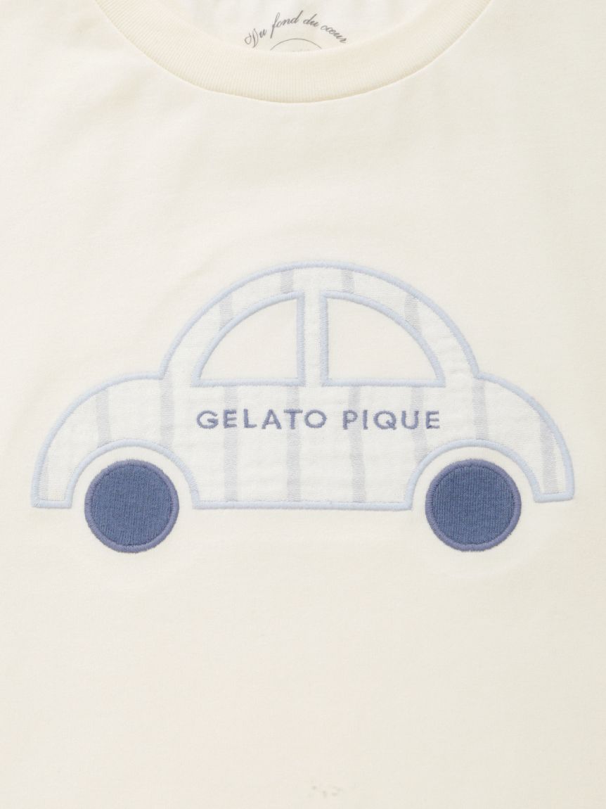 GELATO PIQUE コーギーTシャツ 新品 KIDS】くるまワンポイントTシャツ(カットソー＆Tシャツ)｜ルーム