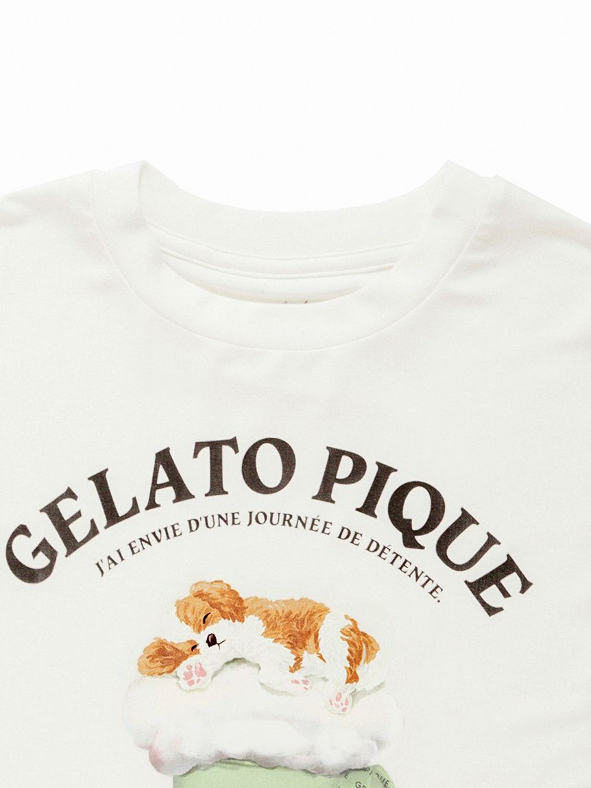 【2025春夏新色】 KIDS】スリーピングドッグTシャツ(カットソー＆Tシャツ)｜ルーム ルームウェア・パジャマ