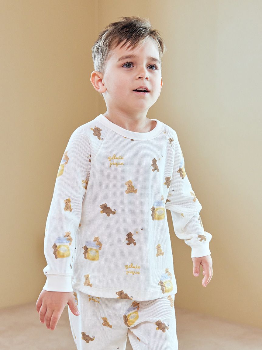 KIDS】はちみつベア柄プルオーバー(カットソー＆Tシャツ