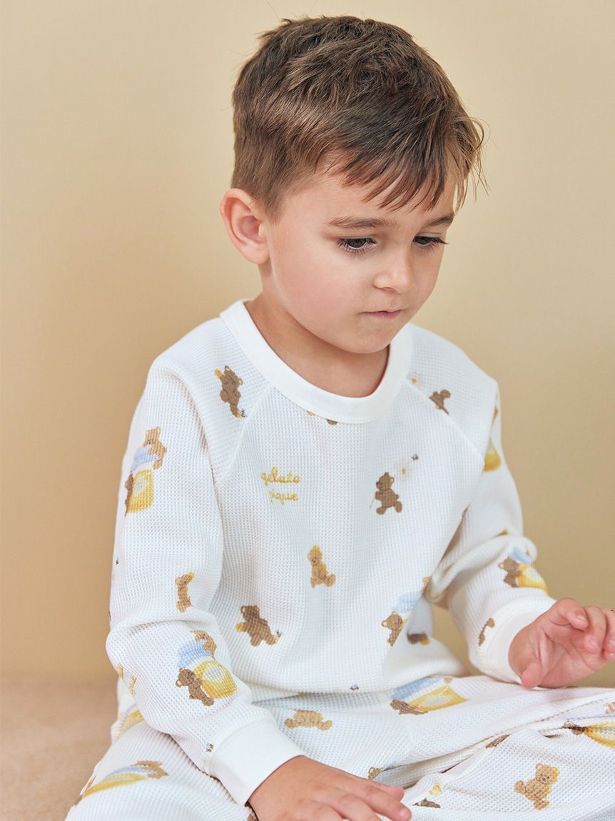 KIDS】はちみつベア柄プルオーバー(カットソー＆Tシャツ