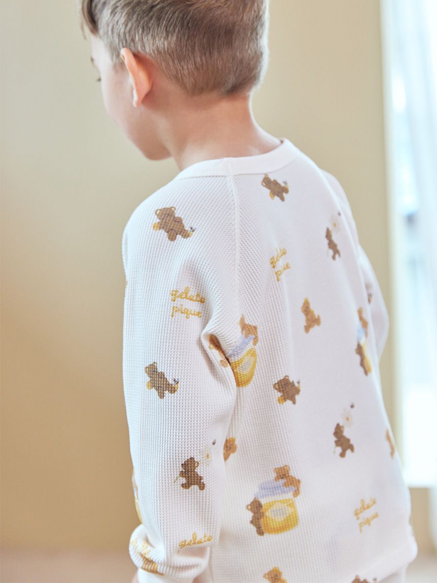 KIDS】はちみつベア柄プルオーバー(カットソー＆Tシャツ