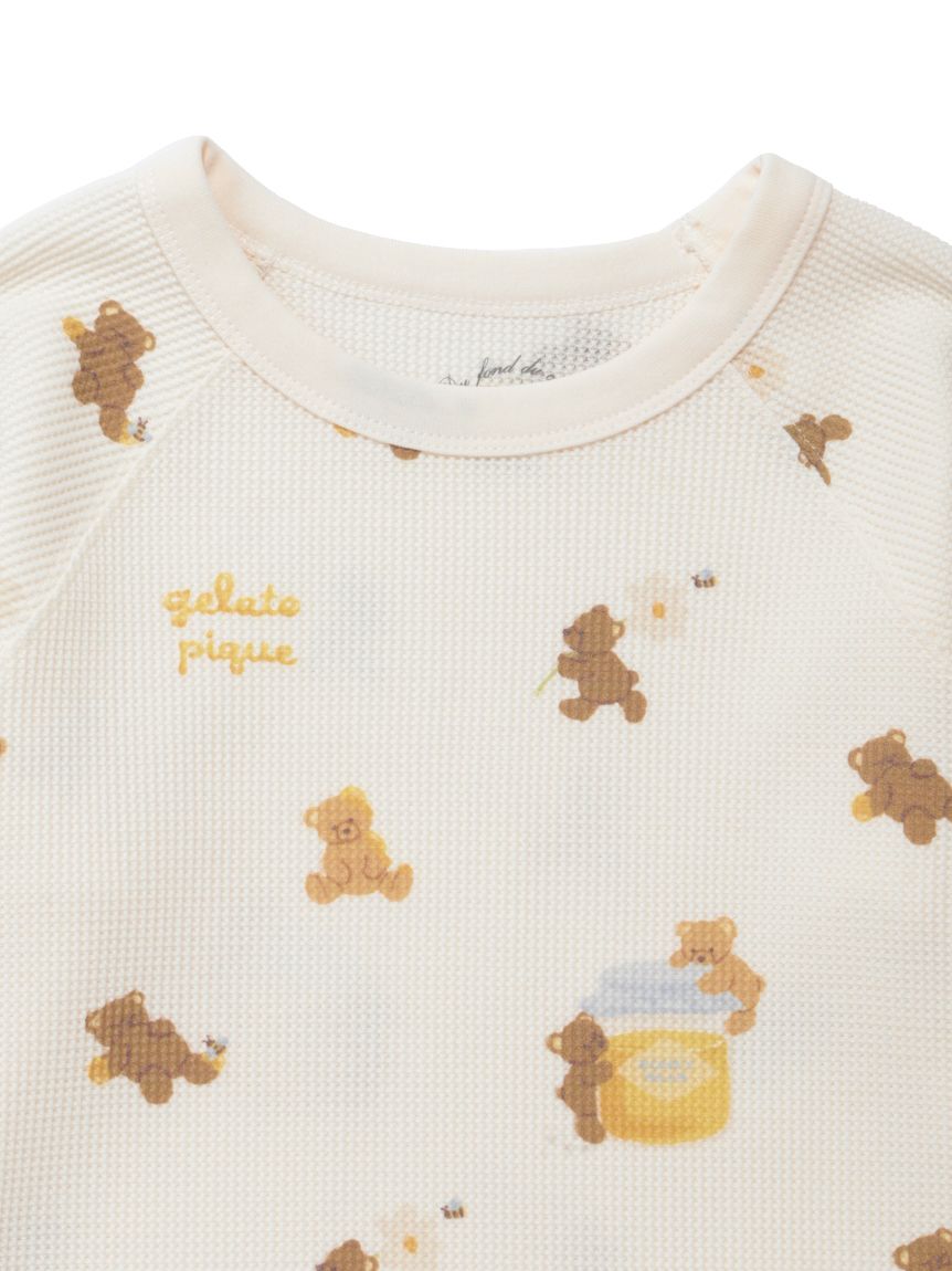 KIDS】はちみつベア柄プルオーバー(カットソー＆Tシャツ