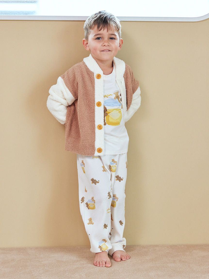 KIDS】はちみつベア柄ワンポイントTシャツ(カットソー＆Tシャツ