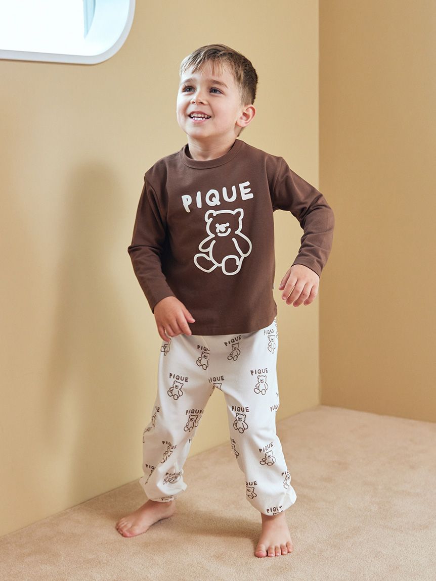 KIDS】ペイントワンポイントロンT(カットソー＆Tシャツ)｜ルームウェア