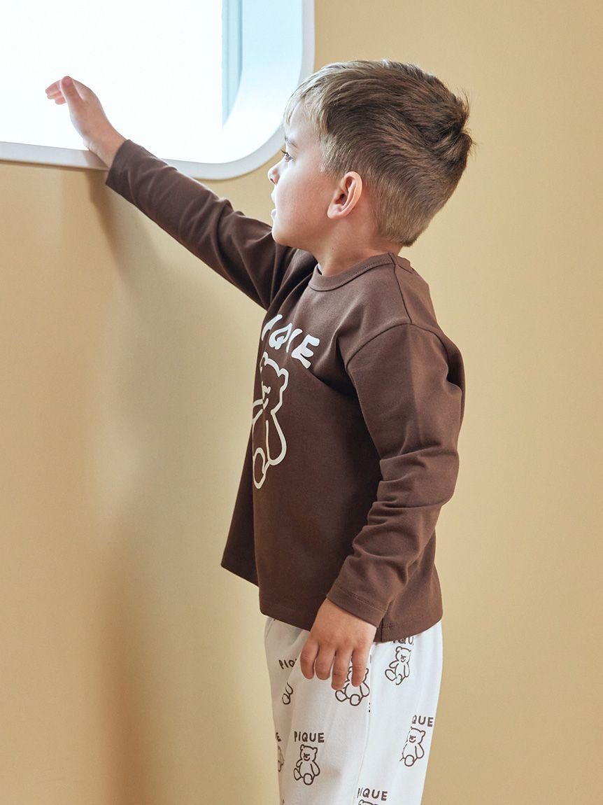 KIDS】ペイントワンポイントロンT(カットソー＆Tシャツ)｜ルームウェア