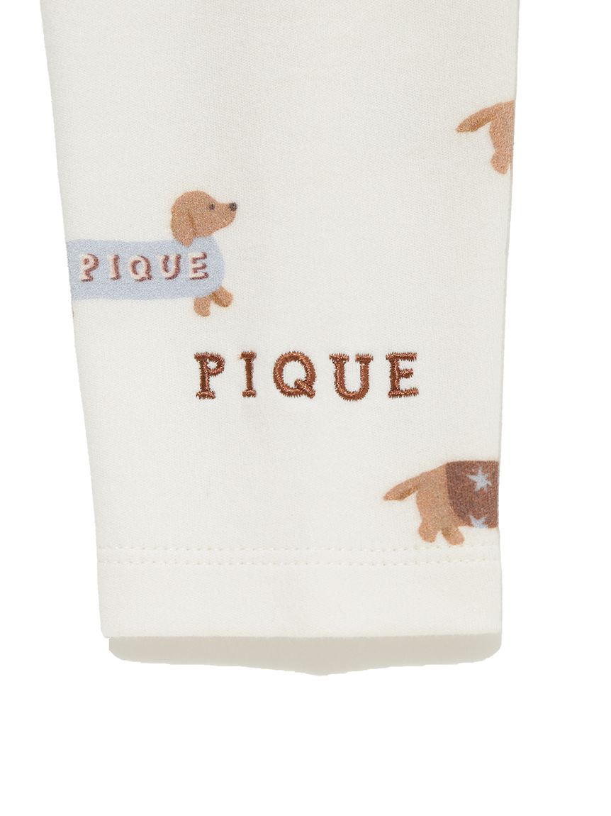 KIDS】ダックスフンド柄ロンT(カットソー＆Tシャツ)｜ルームウェア