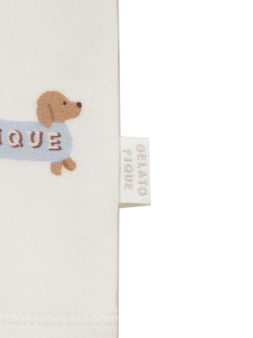 KIDS】ダックスフンド柄ロンT(カットソー＆Tシャツ)｜ルームウェア