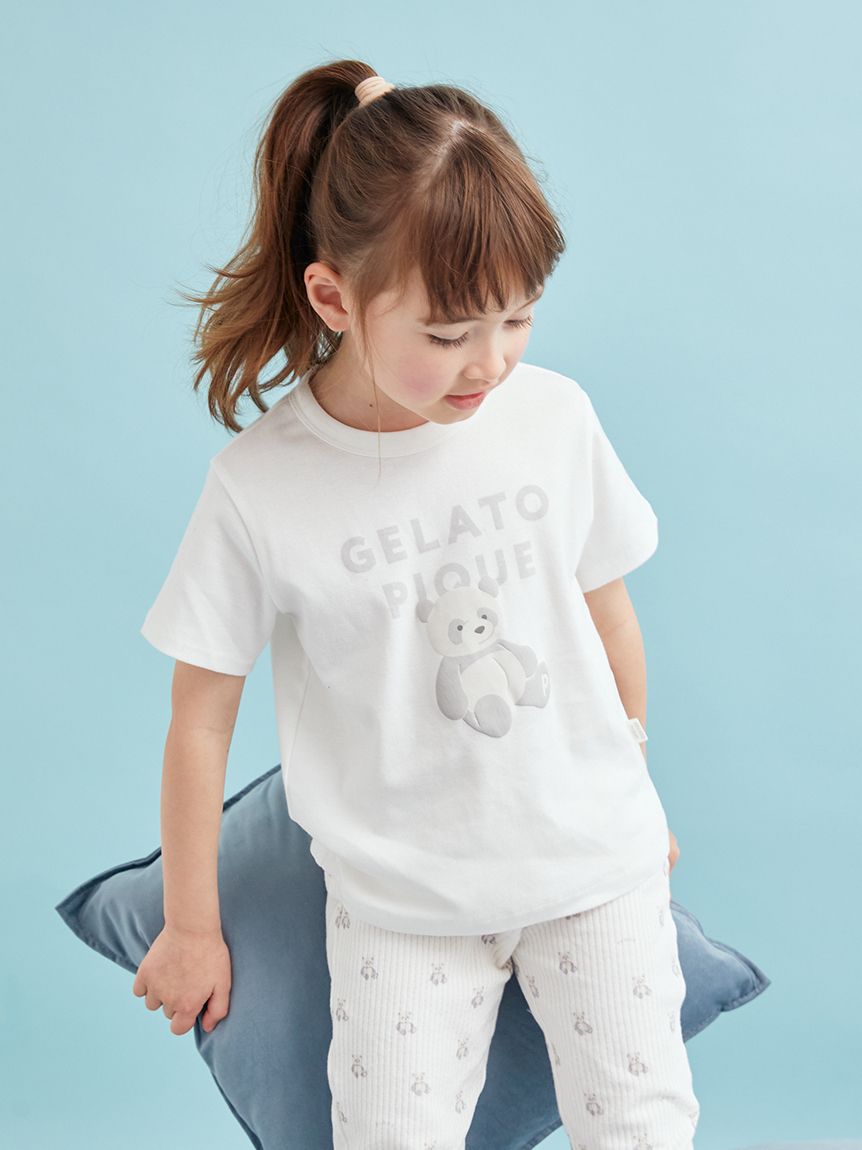 KIDS】ぬいぐるみワンポイントTシャツ(カットソー＆Tシャツ