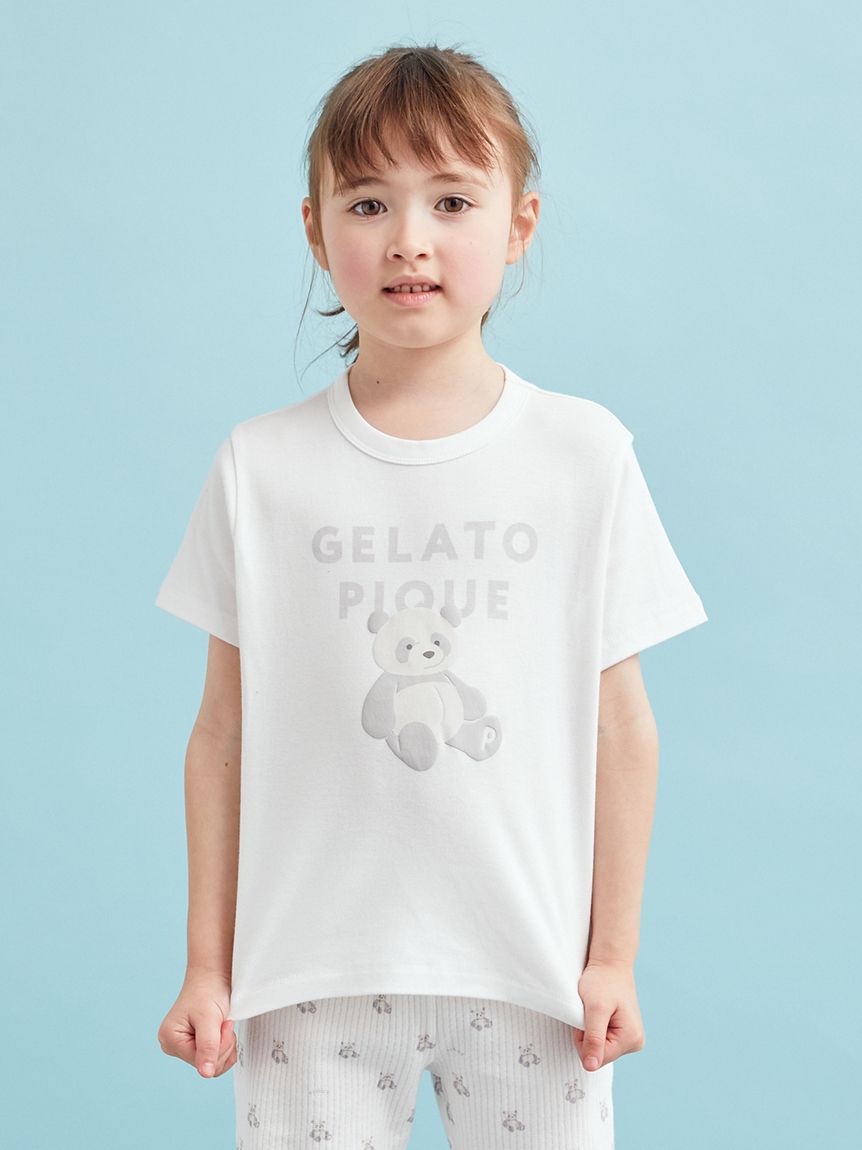 KIDS】ぬいぐるみワンポイントTシャツ(カットソー＆Tシャツ