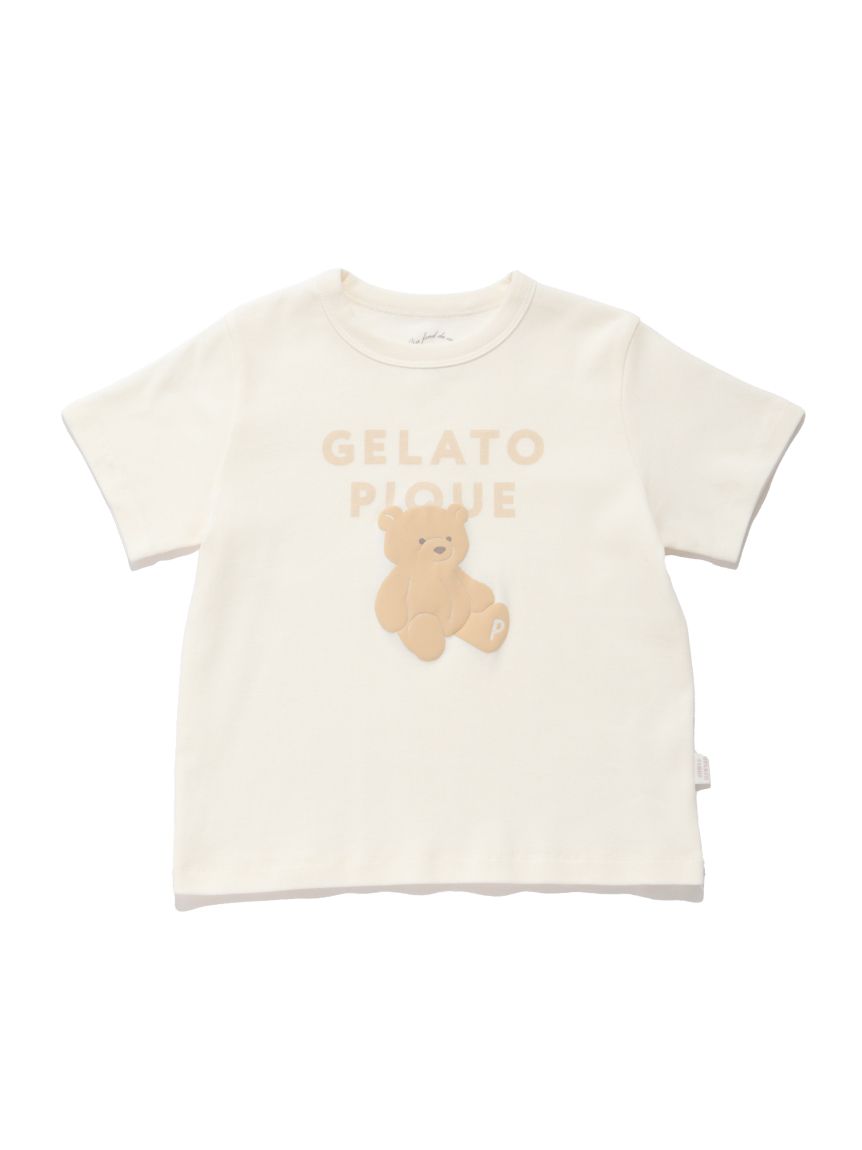 【美品】GELATO PIQUE テディベア柄ルームウェア もこもこセットアップ セール】ウォッシングベア柄Tシャツ（ルームウェア/パジャマ