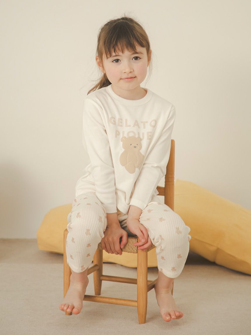 KIDS】ぬいぐるみワンポイントロンT(カットソー＆Tシャツ