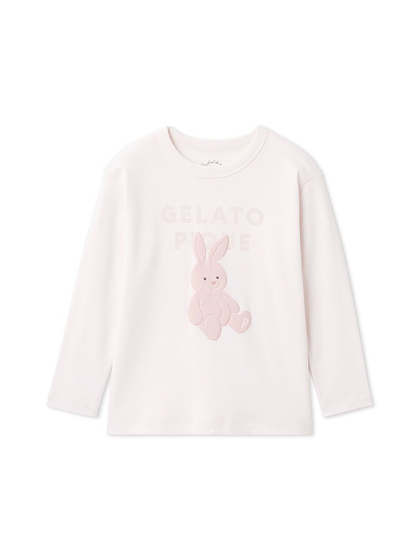 【新品未使用】ジェラートピケ ぬいぐるみワンポイントロンT &ロングパンツ KIDS】ぬいぐるみワンポイントロンT(カットソー＆Tシャツ)｜ルーム