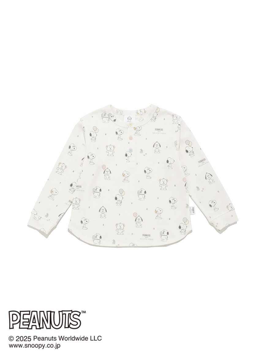 新品タグ付♡ ジェラートピケ スヌーピー　プルオーバー PEANUTS PUPPIES】【KIDS】総柄プルオーバー(カットソー＆Tシャツ