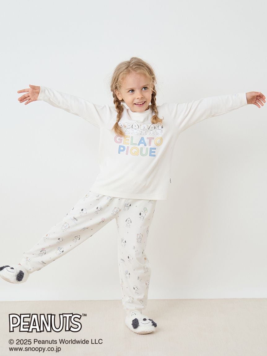 ジェラートピケ　スヌーピーワンポイントTシャツ＆ロングパンツ【新品未開封】 新品 ジェラートピケ スヌーピー ワンポイントTシャツ